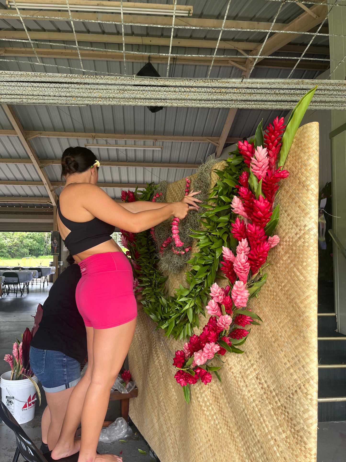 Custom Floral Lei Backdrops