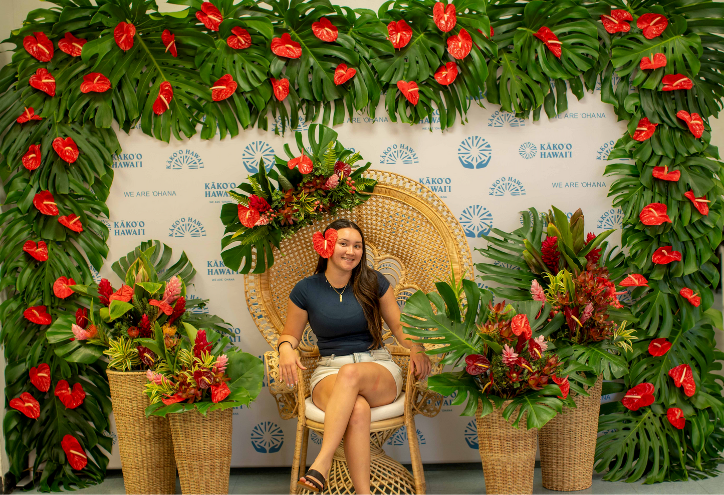 Custom Floral Lei Backdrops