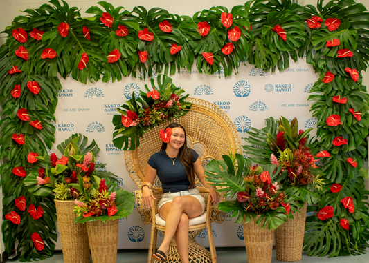 Custom Floral Lei Backdrops
